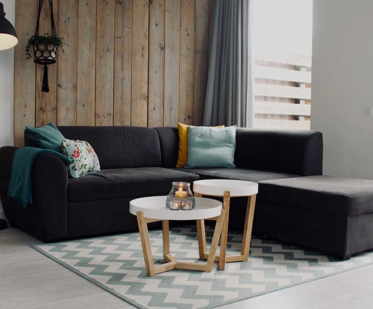 Un salón minimalista