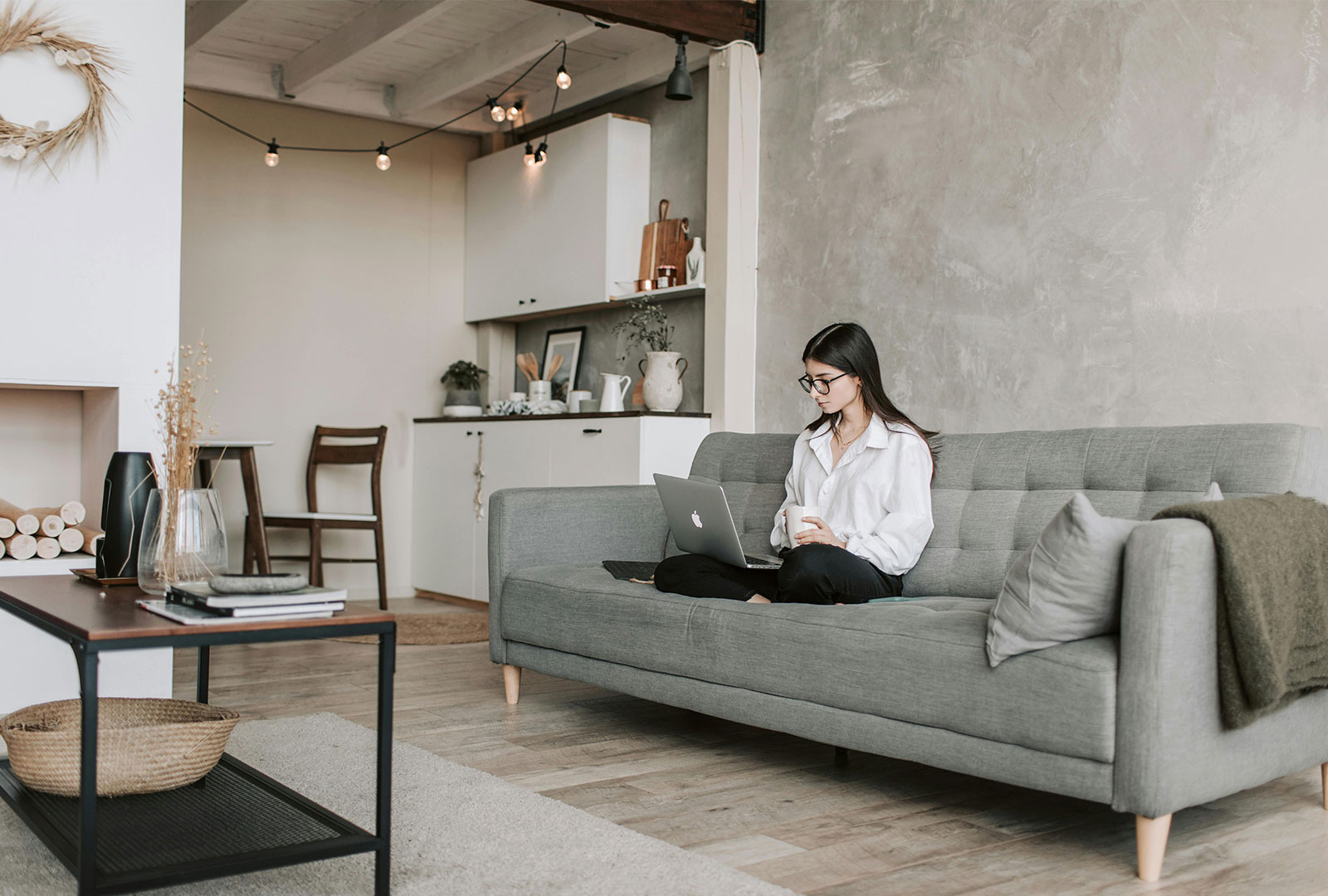 Sofas para salas de estar con suelo de madera - Sofás para salas de estar con suelo de madera
